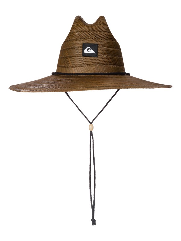 quiksilver, Pierside Straw Lifeguard Hat, DARK BROWN (ctf0) 0 Pierside Straw Lifeguard Hat Brown AQYHA00145 Quiksilver