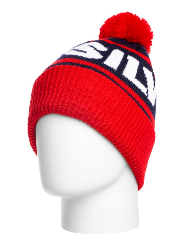 quiksilver, Summit Beanie, FIERY RED (rqf0) 0 Summit Beanie Red AQYHA00265 Quiksilver