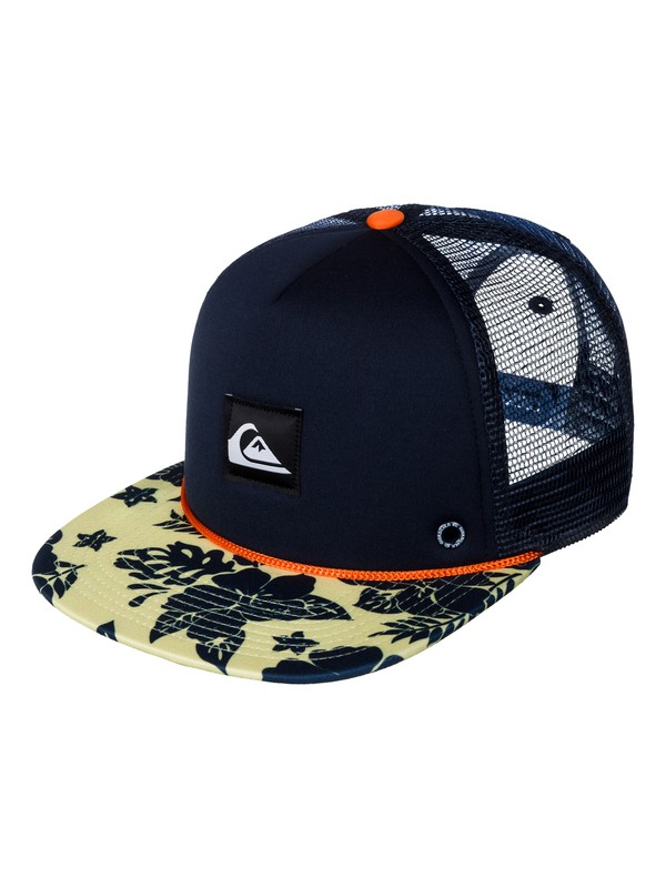 quiksilver, Slappy Trucker Hat, ESTATE BLUE (bsw0) 0 Slappy Trucker Hat AQYHA03055 Quiksilver