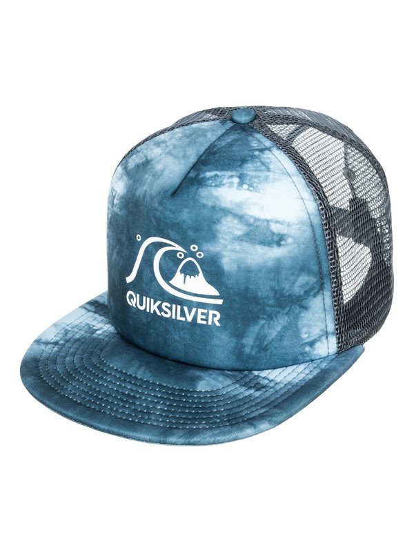 quiksilver, Worshed Trucker Hat, DARK DENIM (brq0) 0 Worshed Trucker Hat AQYHA03207 Quiksilver