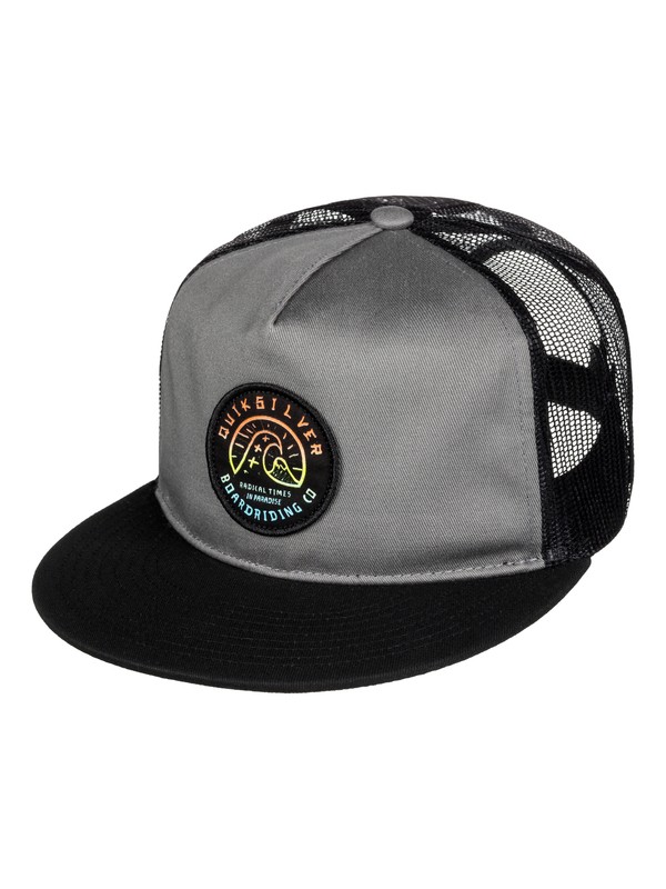 quiksilver, Concentrated - Trucker Cap, STORMY WEATHER (bzj0) 0 Concentrated - Trucker Cap AQYHA03520 Quiksilver