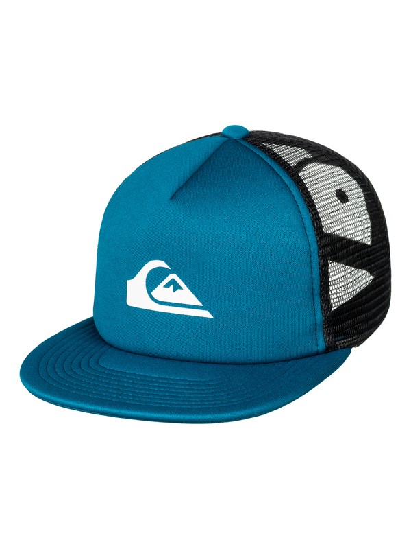 quiksilver, Snap Addict - Trucker Cap, MOROCCAN BLUE (bsg0) 0 Snap Addict - Trucker Cap Blue AQYHA03528 Quiksilver