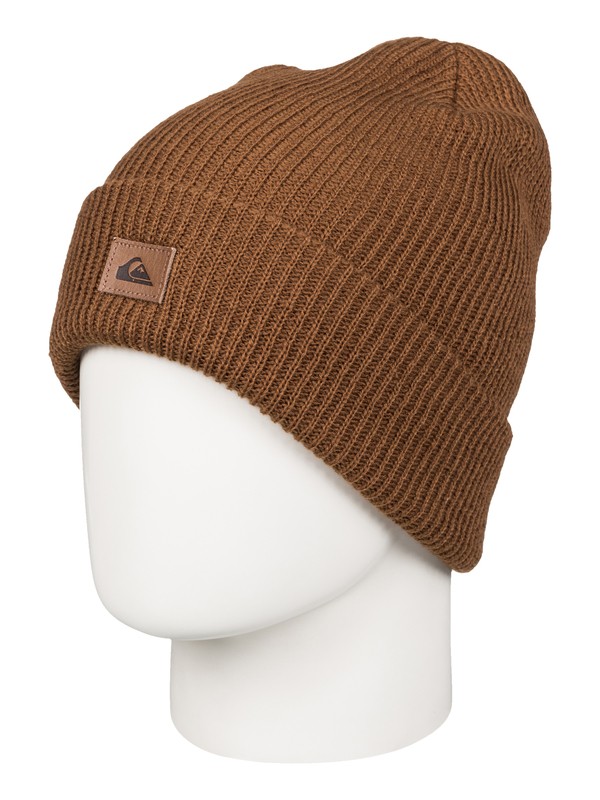 quiksilver, Performer Cuff Beanie, BEAR (cqf0) 0 Performer Cuff Beanie Brown AQYHA03606 Quiksilver