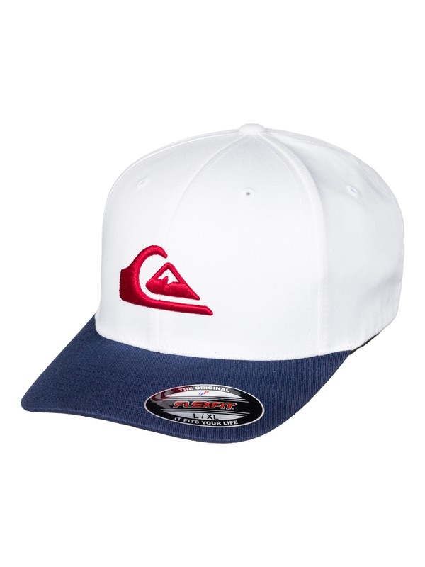 quiksilver, Mountain And Wave - Casquette flexfit, WHITE (wbb0) 0 Mountain And Wave - Casquette flexfit Blanc AQYHA03630 Quiksilver