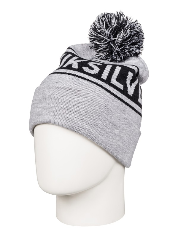 quiksilver, Bunkles Bobble Hat, MEDIUM GREY HEATHER (kpwh) 0 Bunkles Bobble Hat AQYHA03650 Quiksilver