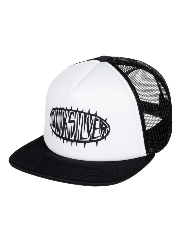quiksilver, Stale Trucker Hat, WHITE (wbb0) 0 Stale Trucker Hat AQYHA03724 Quiksilver