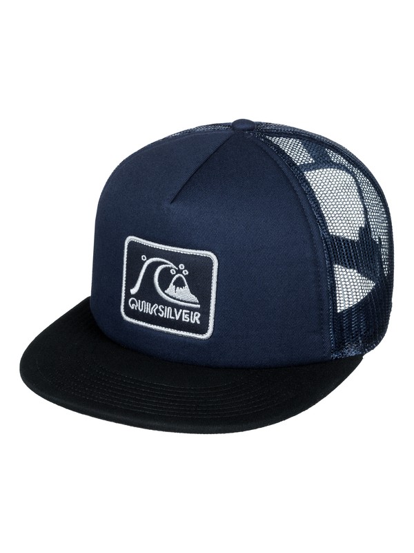 quiksilver, Graffed Trucker Hat, DARK DENIM (brq0) 0 Graffed Trucker Hat AQYHA03726 Quiksilver