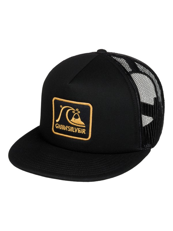 quiksilver, Graffed Trucker Hat, BLACK (kvj0) 0 Graffed Trucker Hat Black AQYHA03726 Quiksilver