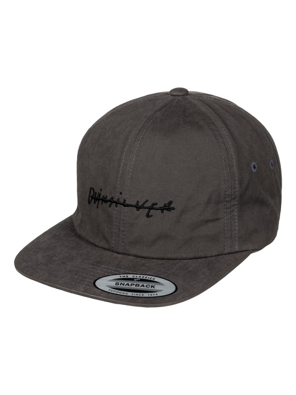 quiksilver, Gramatic Snapback Hat, DARK SHADOW (krp0) 0 Gramatic Snapback Hat Black AQYHA03729 Quiksilver