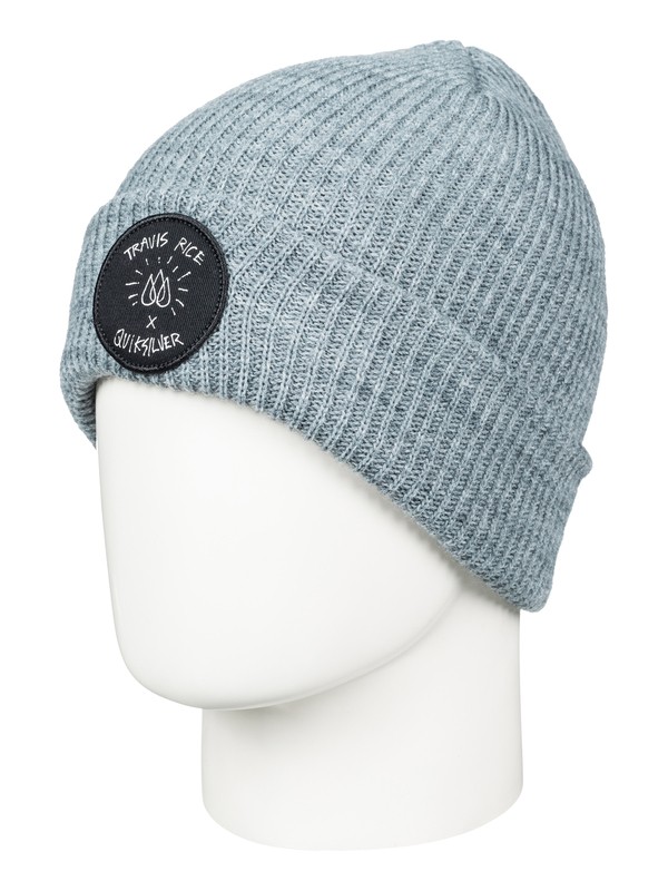 quiksilver, Travis Rice - Bonnet, LIGHT GREY HEATHER (sgrh) 0 Travis Rice - Bonnet Gris AQYHA03739 Quiksilver