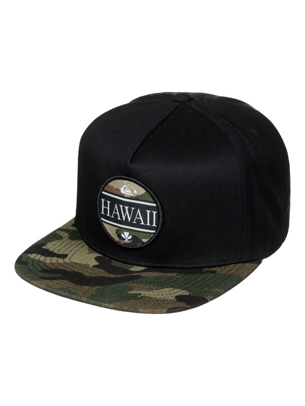 quiksilver, Highwater Snapback Hat, BLACK (kvj0) 0 Highwater Snapback Hat AQYHA03818 Quiksilver