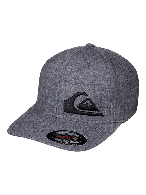 quiksilver, Final - Flexfit Cap, DARK CHARCOAL HEATHER (kyfh) 0 Final - Flexfit Cap AQYHA03860 Quiksilver