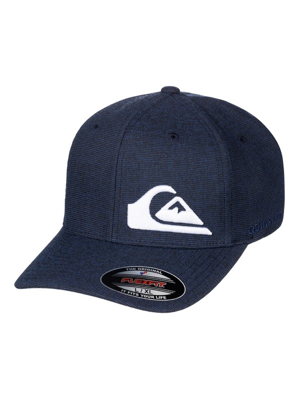 quiksilver, Men's Final Flexfit Hat, NAVY BLAZER HEATHER (byjh) 0 Men's Final Flexfit Hat AQYHA03924 Quiksilver