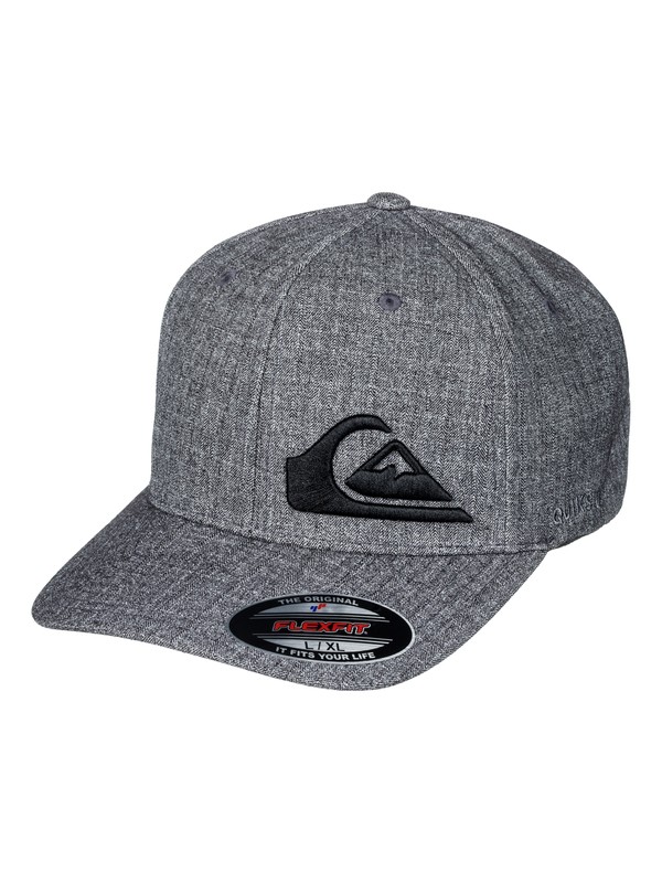 quiksilver, Final - Flexfit Cap, DARK CHARCOAL HEATHER (kyfh) 0 Final - Flexfit Cap Black AQYHA03982 Quiksilver