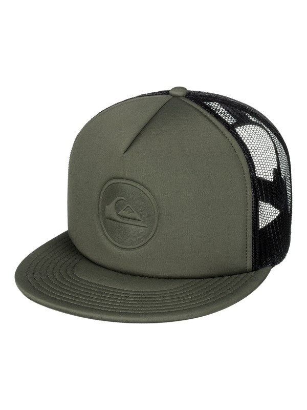 quiksilver, Pressure Snap - Trucker Cap, FATIGUE (cre0) 0 Pressure Snap - Trucker Cap Brown AQYHA04034 Quiksilver