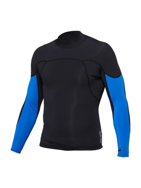 quiksilver, Syncro 1.5mm Jacket, BLACK / DEEP CYANINE (xkkp) 0 Syncro 1.5mm Jacket AQYJL00007 Quiksilver