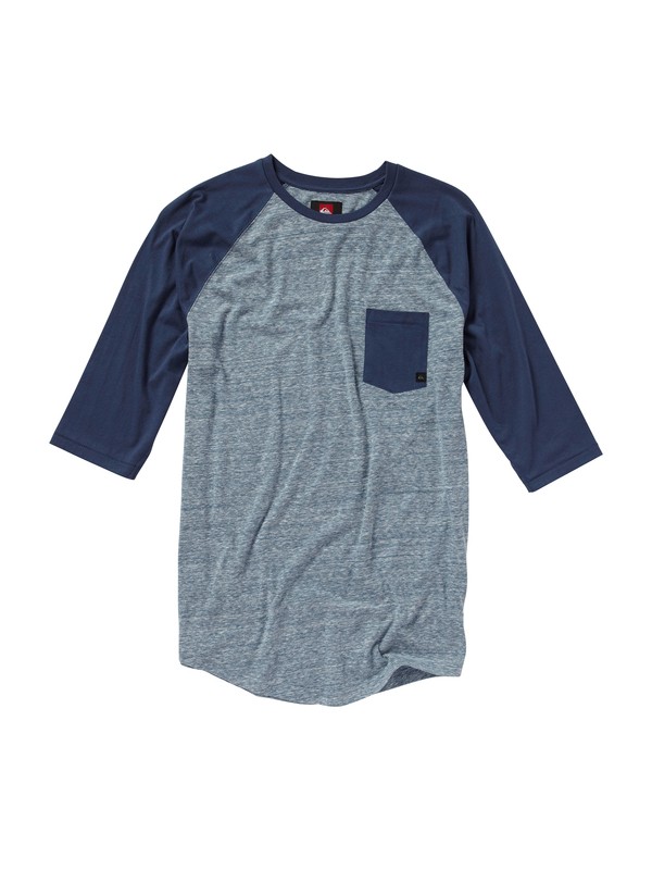 quiksilver, Slow Pitch 3/4 Sleeve T-Shirt, WASHED NAVY (brq0) 0 Slow Pitch 3/4 Sleeve T-Shirt AQYKT00118 Quiksilver