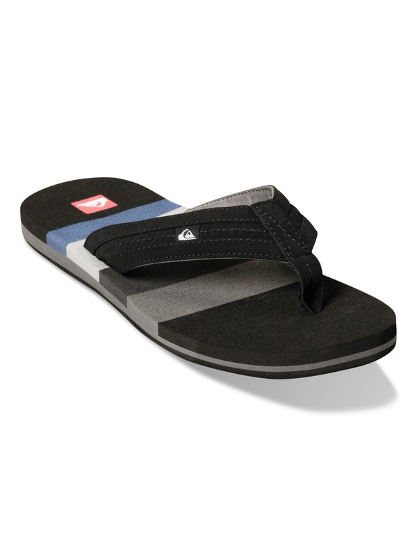 quiksilver, Helm Sandal, BLACK/GREY/BLUE (xksb) 0 Helm Sandal AQYL100006 Quiksilver