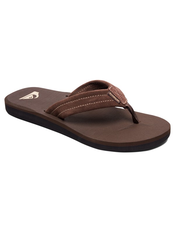 quiksilver, Carver Suede - Sandals, DEMITASSE - SOLID (ctk0) 0 Carver Suede - Sandals Brown AQYL100030 Quiksilver