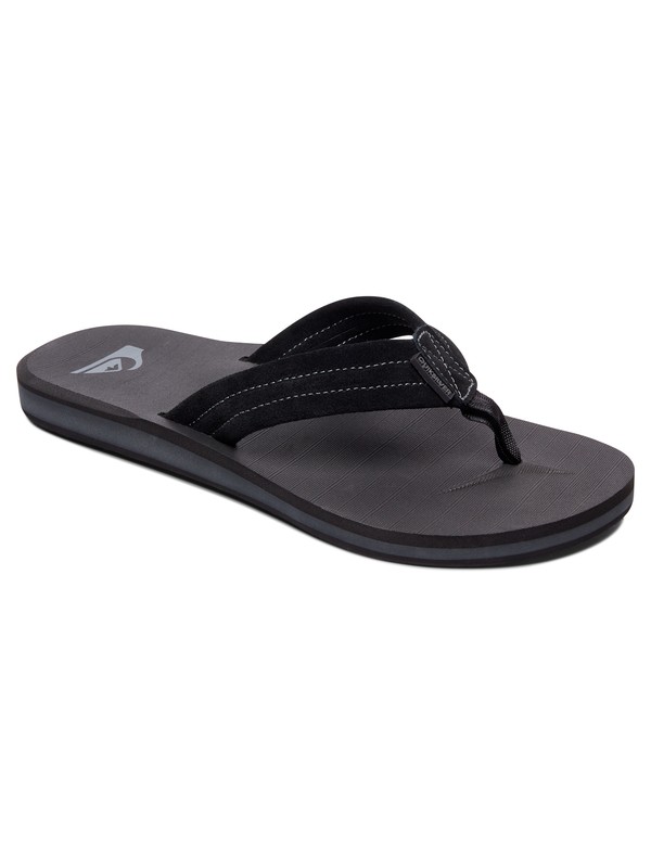 quiksilver, Carver Suede - Sandals, SOLID BLACK (sbkm) 0 Carver Suede - Sandals Multicolor AQYL100030 Quiksilver