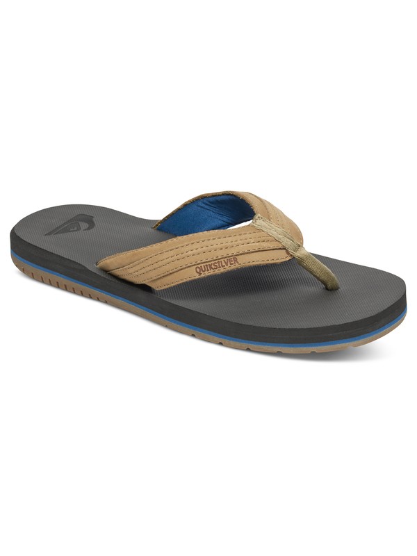 quiksilver, Coastal Oasis - Sandales, BROWN/BROWN/BLUE (xccb) 0 Coastal Oasis - Sandales Marron AQYL100033 Quiksilver