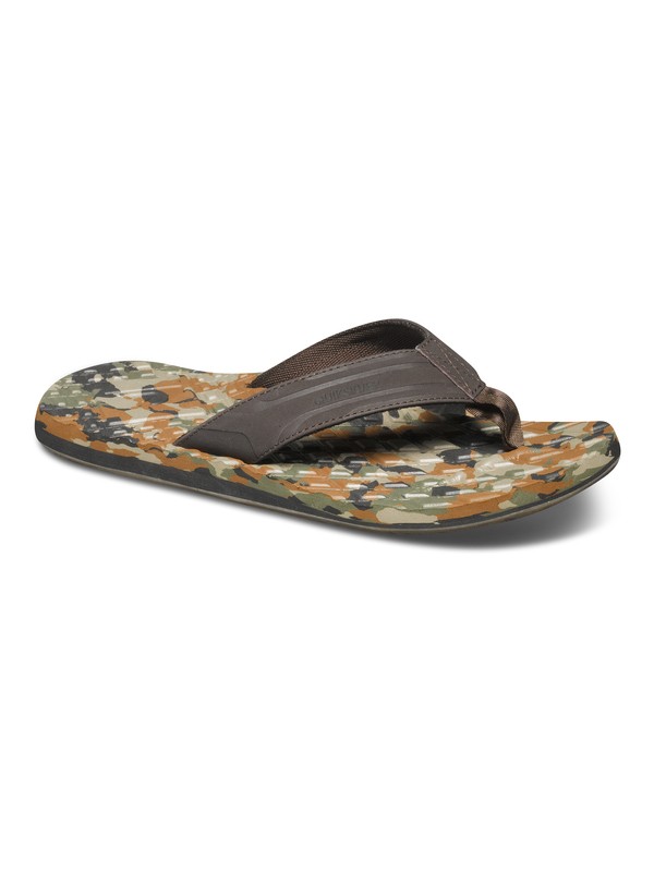 quiksilver, Monkey Texture Sandals, BROWN/GREEN/BLACK (xcgk) 0 Monkey Texture Sandals AQYL100043 Quiksilver