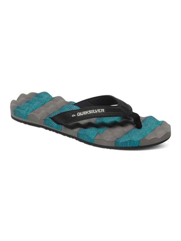 quiksilver, Massage - Chanclas, BLACK/GREY/BLUE (xksb) 0 Massage - Chanclas AQYL100045 Quiksilver
