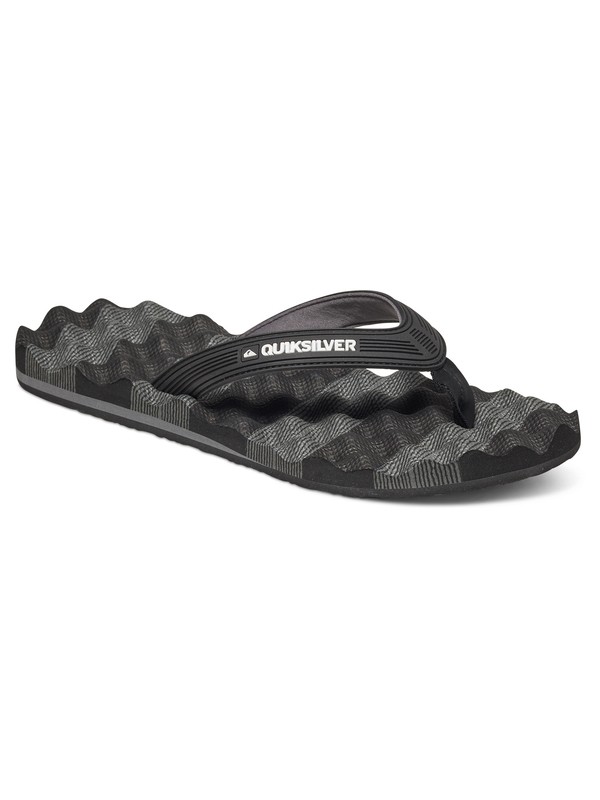 quiksilver, Massage - Chanclas, BLACK/GREY/BLACK (xksk) 0 Massage - Chanclas Negro AQYL100045 Quiksilver
