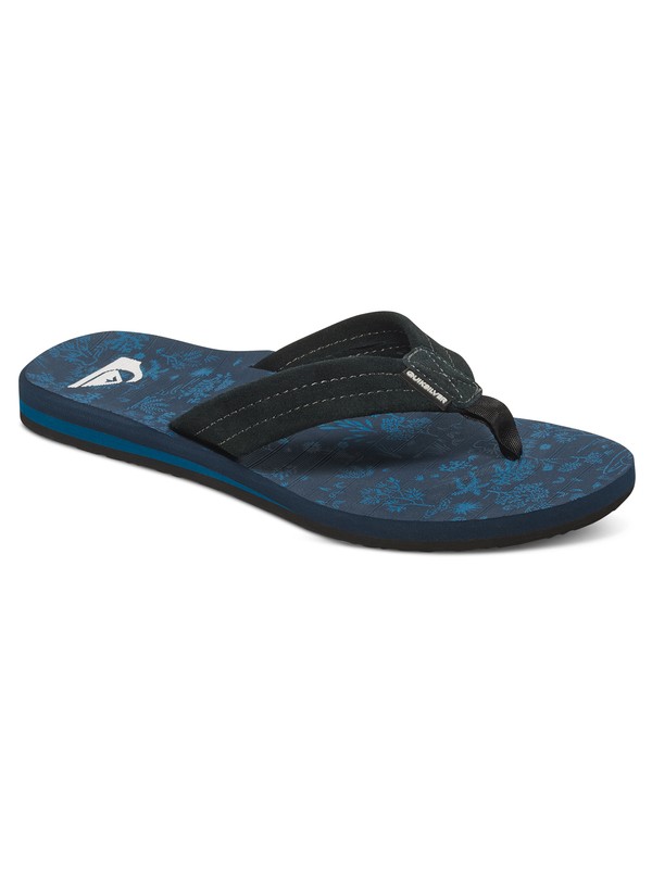 quiksilver, Carver Suede Art - Sandalias, BLACK/BLUE/BLACK (xkbk) 0 Carver Suede Art - Sandalias Negro AQYL100046 Quiksilver