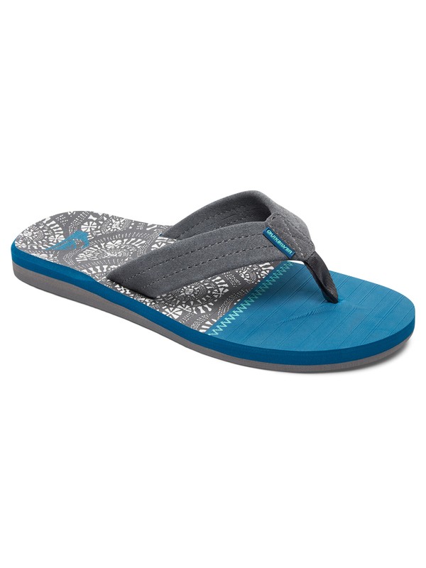 quiksilver, Carver Suede Art Sandals, BLACK/BLUE/GREY (xkbs) 0 Carver Suede Art Sandals Black AQYL100046 Quiksilver