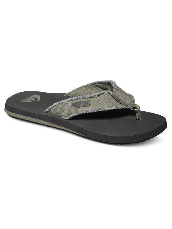 quiksilver, Monkey Abyss - Tongs, GREEN/BLACK/BROWN (xgkc) 0 Monkey Abyss - Tongs Vert AQYL100047 Quiksilver