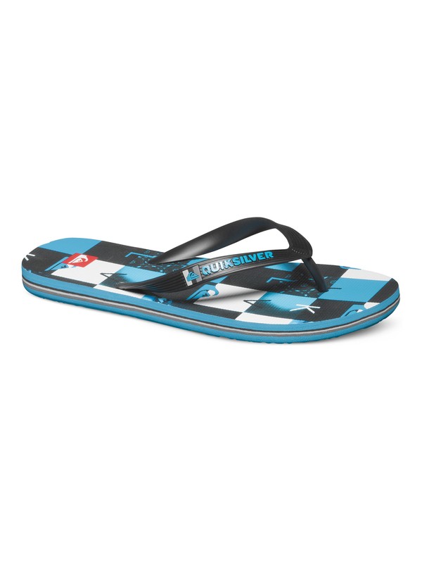 quiksilver, Molokai Checkmate Sandals, BLACK/BLUE/WHITE (xkbw) 0 Molokai Checkmate Sandals AQYL100059 Quiksilver