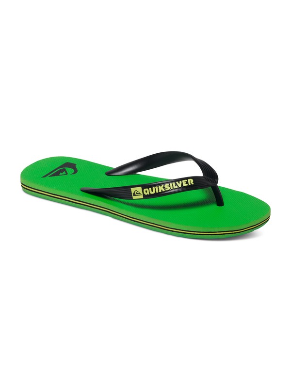 quiksilver, Molokai - Infradito, BLACK/GREEN/BLACK (xkgk) 0 Molokai - Infradito Black AQYL100064 Quiksilver
