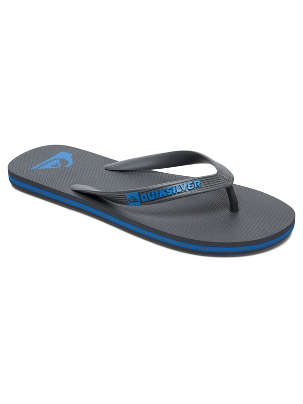 quiksilver, Molokai - Infradito, GREY/GREY/BLUE (xssb) 0 Molokai - Infradito Gray AQYL100064 Quiksilver
