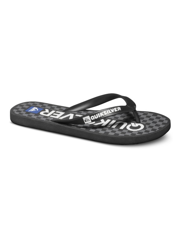 quiksilver, Java Wordmark - Tongs, BLACK/GREY/WHITE (xksw) 0 Java Wordmark - Tongs AQYL100065 Quiksilver
