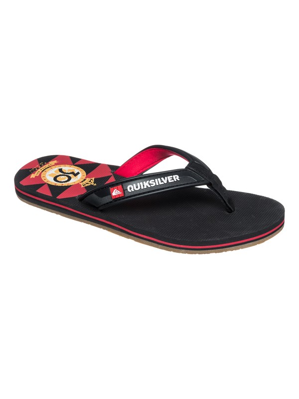 quiksilver, Eclipse Eddie 30th Sandals, BLACK/RED/BLACK (xkrk) 0 Eclipse Eddie 30th Sandals AQYL100083 Quiksilver