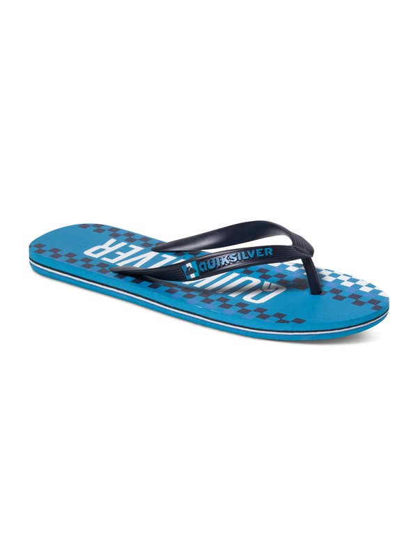 quiksilver, Molokai Wordmark - Sandals, BLACK/WHITE/BLUE (xkwb) 0 Molokai Wordmark - Sandals AQYL100121 Quiksilver