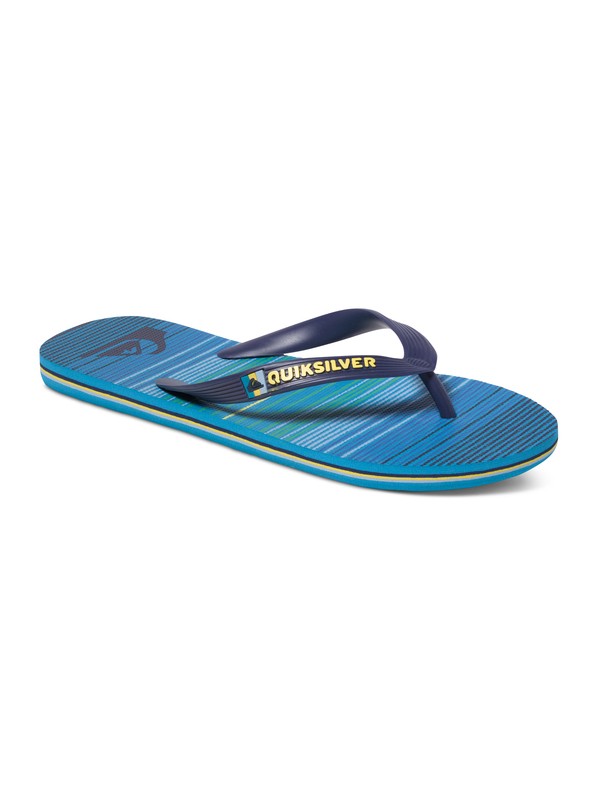 quiksilver, Molokai Vibe Tribe Flip Flops, BLACK/BLUE/GREEN (xkbg) 0 Molokai Vibe Tribe Flip Flops AQYL100167 Quiksilver