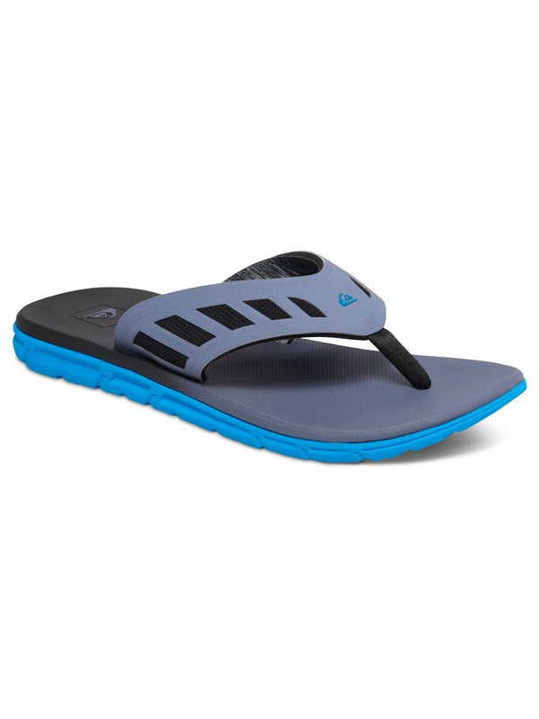 quiksilver, AG47 Flux - Sandales, GREY/GREY/BLUE (xssb) 0 AG47 Flux - Sandales Gris AQYL100210 Quiksilver
