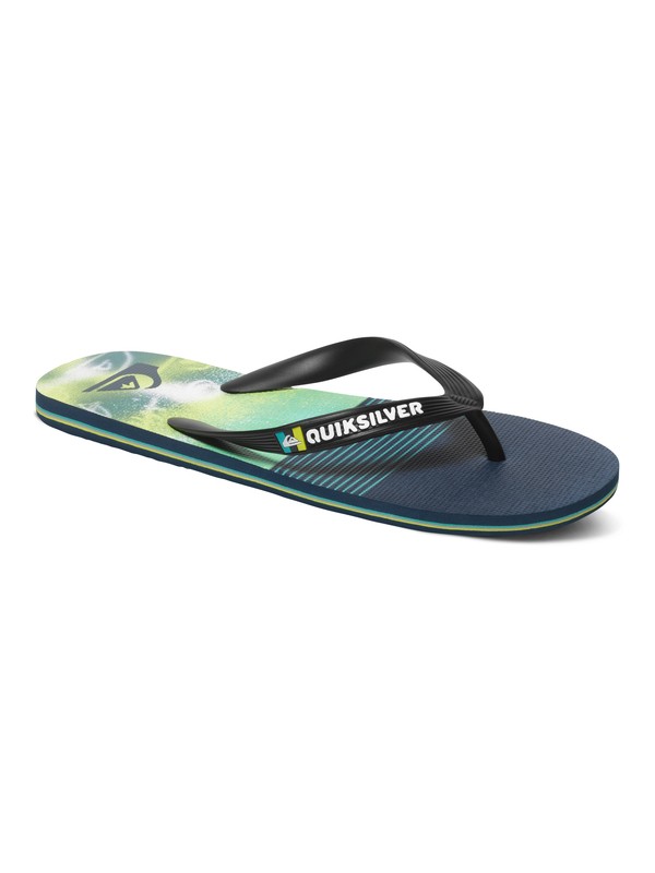 quiksilver, Molokai AG47 Remix - Tongs, BLACK/BLUE/GREEN (xkbg) 0 Molokai AG47 Remix - Tongs AQYL100214 Quiksilver
