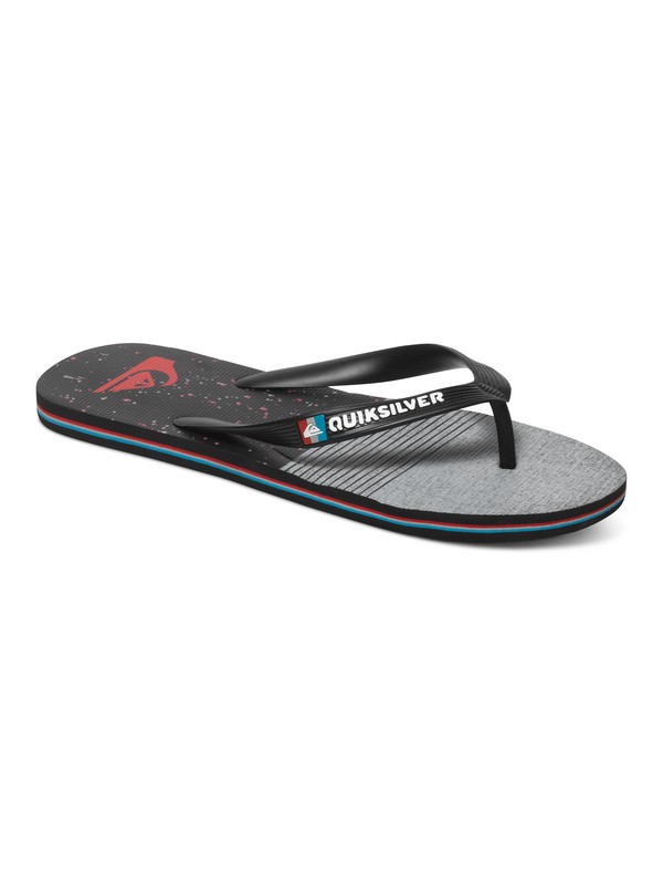 quiksilver, Molokai AG47 Remix - Tongs, BLACK/GREY/BLACK (xksk) 0 Molokai AG47 Remix - Tongs Noir AQYL100214 Quiksilver