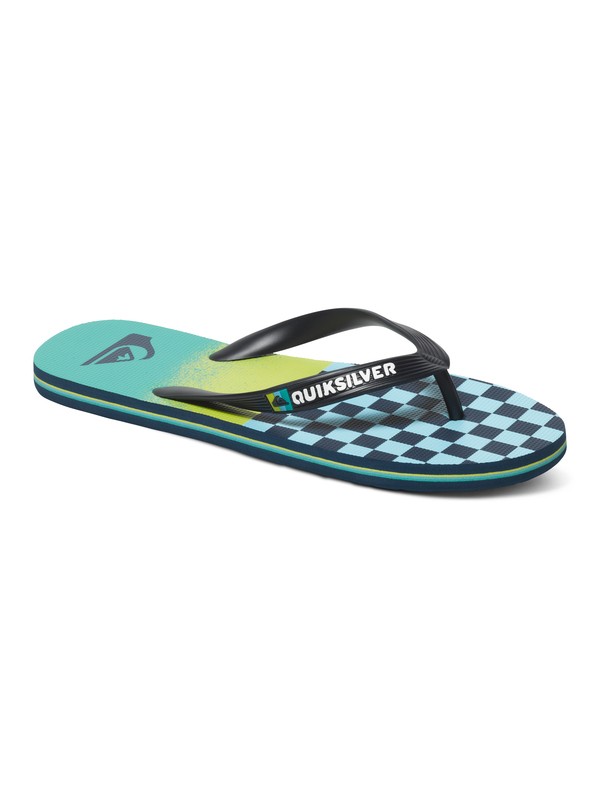 quiksilver, Molokai OG Scallop - Sandalen, BLUE/BLUE/YELLOW (xbby) 0 Molokai OG Scallop - Sandalen AQYL100215 Quiksilver