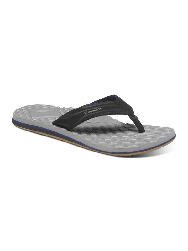 quiksilver, Monkey Texture - Tongs, BLACK/GREY/BLUE (xksb) 0 Monkey Texture - Tongs AQYL100226 Quiksilver
