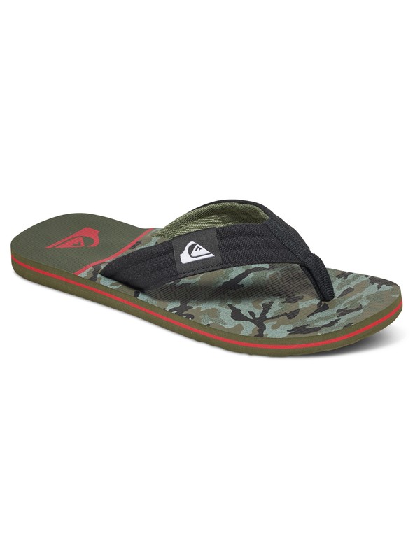 quiksilver, Molokai Layback - Chanclas, BLACK/RED/GREEN (xkrg) 0 Molokai Layback - Chanclas Negro AQYL100236 Quiksilver