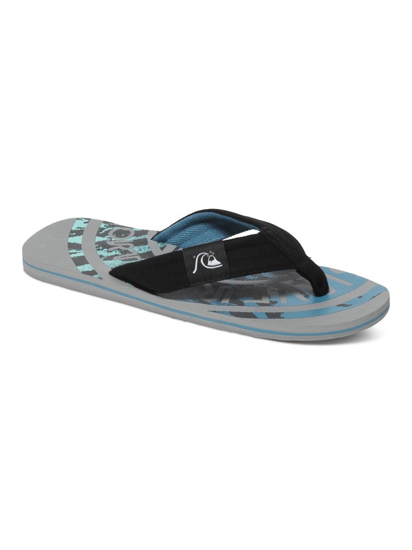 quiksilver, Molokai Layback - Chanclas, GREY/GREY/BLUE (xssb) 0 Molokai Layback - Chanclas Gris AQYL100236 Quiksilver