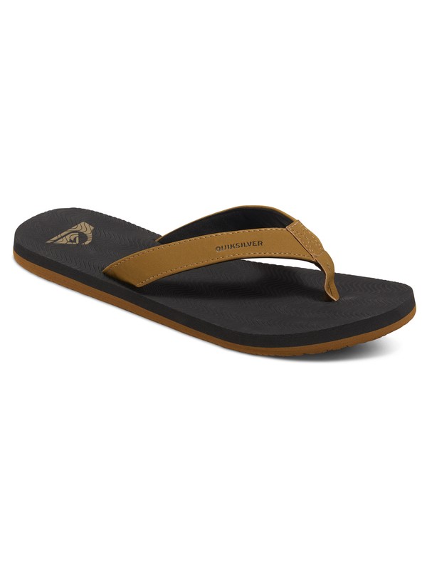 quiksilver, Molokai Sipe - Tongs, BROWN/BLACK/BROWN (xckc) 0 Molokai Sipe - Tongs Marron AQYL100238 Quiksilver