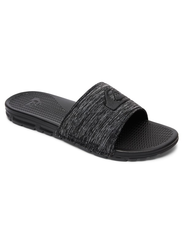 quiksilver, Shoreline Print - Slide Sandals, GREY/BLACK/BLACK (xskk) 0 Shoreline Print - Slide Sandals Grey AQYL100275 Quiksilver
