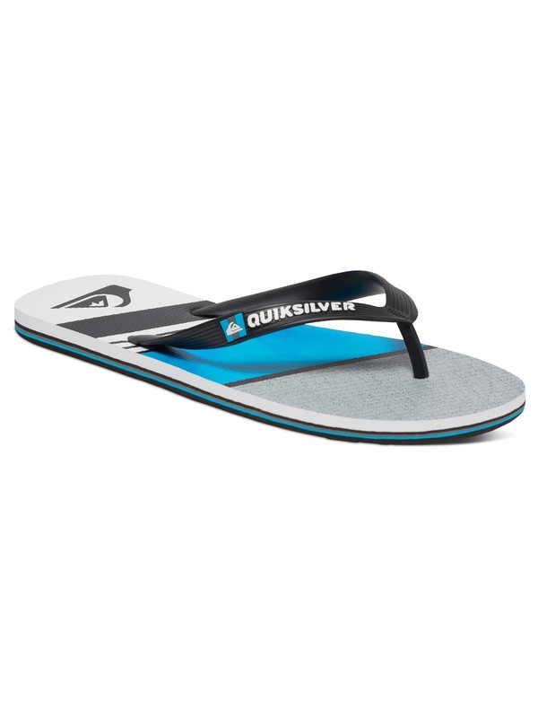 quiksilver, Molokai Slash Remix - Flip-Flops, BLACK/BLUE/WHITE (xkbw) 0 Molokai Slash Remix - Flip-Flops AQYL100293 Quiksilver