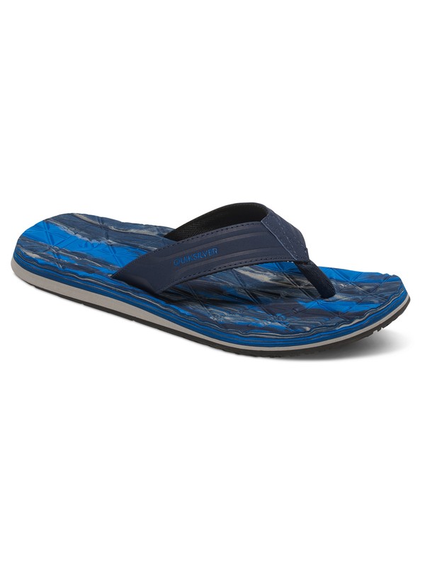 quiksilver, Monkey Texture - Tongs, BLUE/BLUE/GREY (xbbs) 0 Monkey Texture - Tongs AQYL100370 Quiksilver