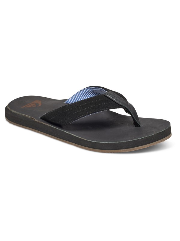 quiksilver, Carver - Suede Sandals, BLACK/BLACK/BROWN (xkkc) 0 Carver - Suede Sandals Black AQYL100375 Quiksilver